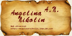 Angelina Nikolin vizit kartica